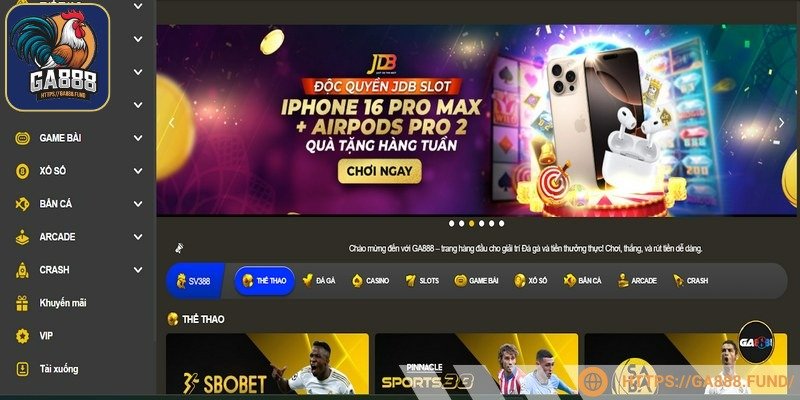 GA888 ra đời vào năm 2013, với trụ sở chính đặt tại Philippines